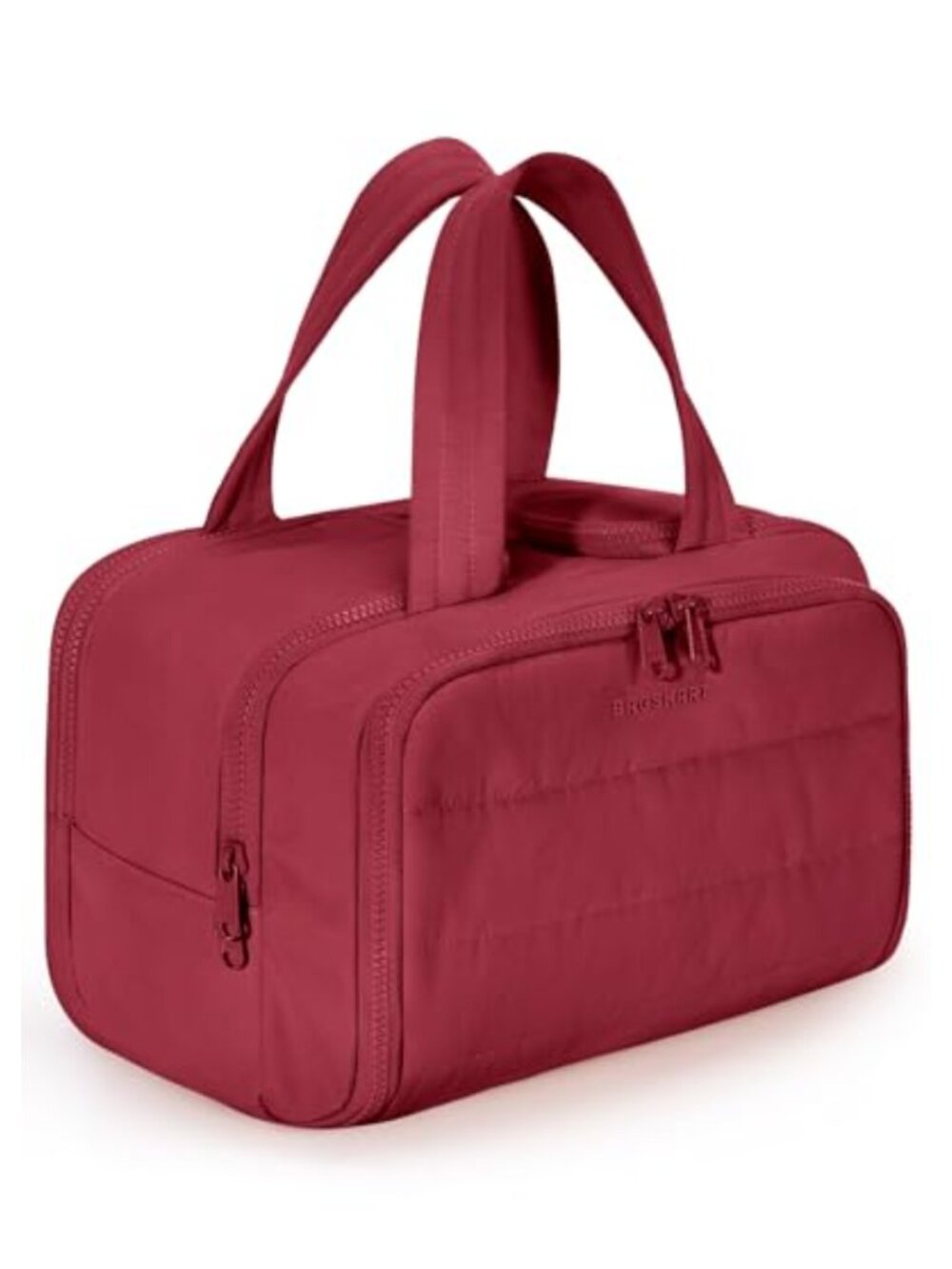 Large Puffy Travel Toiletry Bag Nylon Cosmetic Organizer Makeup Case